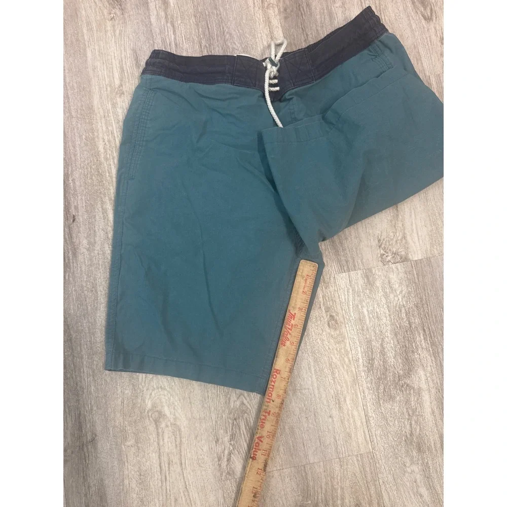 FatFace Men's Camber Board Shorts Size Large Teal Navy Mesh‎ Lined Swim Trunks